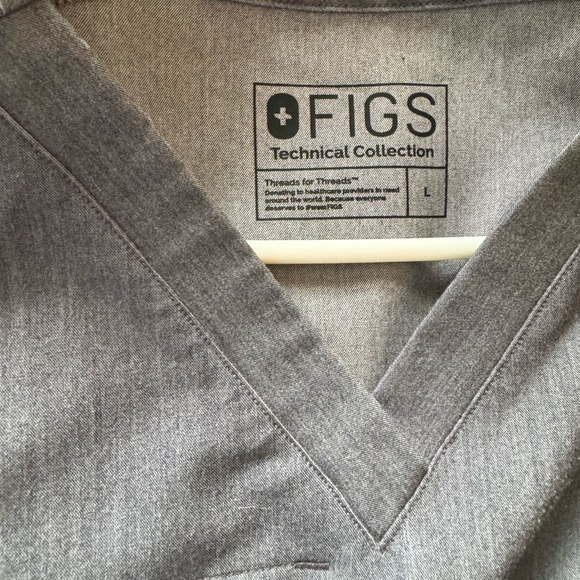 Figs gray scrub set, size L - Picture 3 of 6